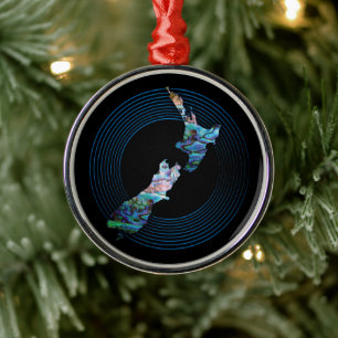 NEW ZEALAND KIWI PAUA CHRISTMAS ORNAMENT