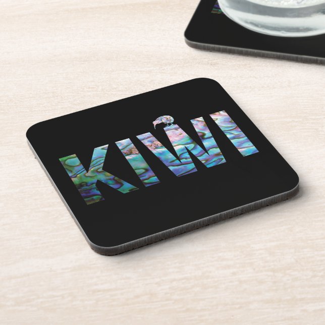 NEW ZEALAND KIWI PAUA COASTER (Left Side)