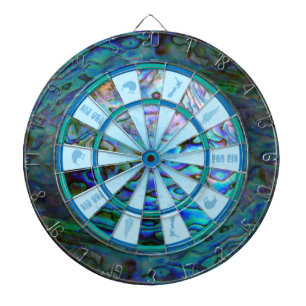 NEW ZEALAND KIWI PAUA DARTBOARD