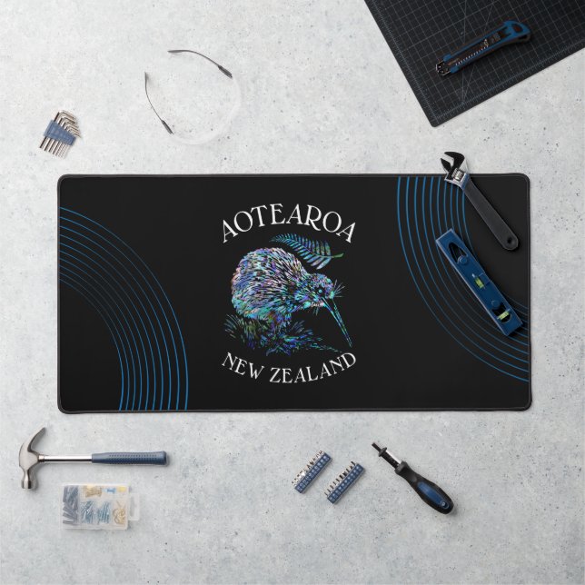 NEW ZEALAND KIWI PAUA  DESK MAT (Workstation)