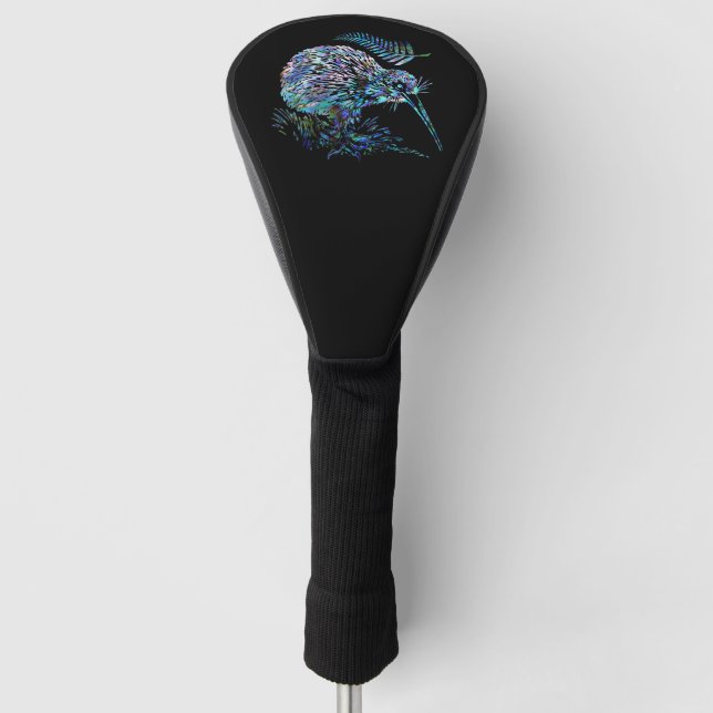 NEW ZEALAND KIWI PAUA GOLF HEAD COVER (Front)