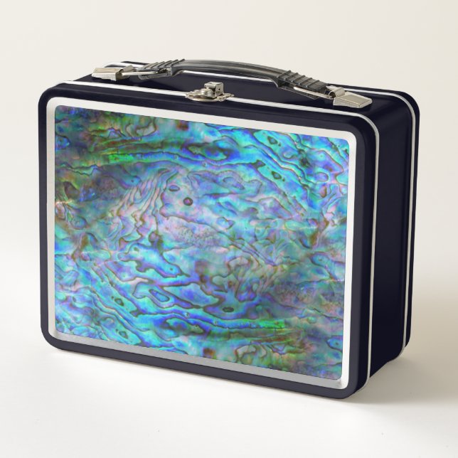 NEW ZEALAND KIWI PAUA METAL LUNCH BOX (Front)