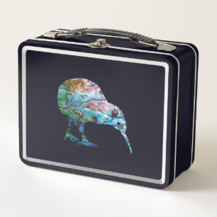 NEW ZEALAND KIWI PAUA METAL LUNCH BOX