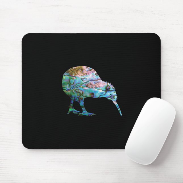 NEW ZEALAND KIWI PAUA MOUSE MAT (With Mouse)