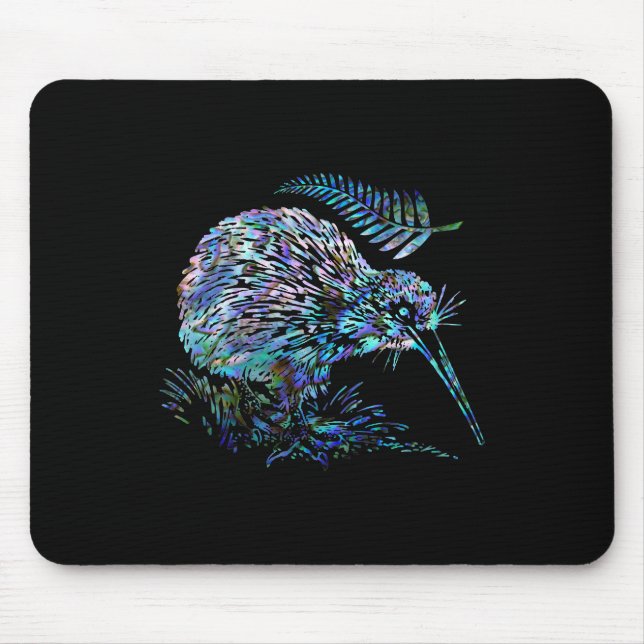 NEW ZEALAND KIWI PAUA MOUSE MAT (Front)