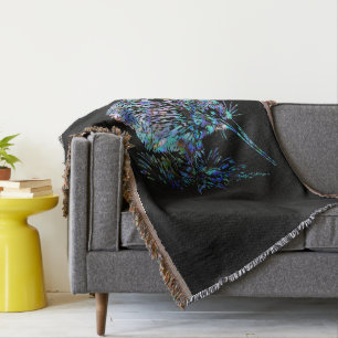 NEW ZEALAND KIWI PAUA THROW BLANKET
