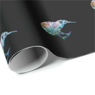 NEW ZEALAND KIWI PAUA WRAPPING PAPER