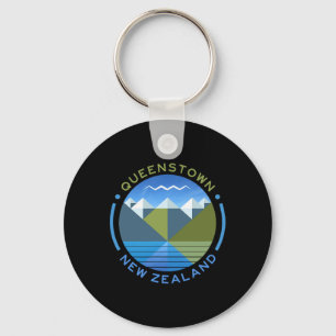 New Zealand Kiwi Queenstown Key Ring