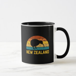 New Zealand Kiwi Retro Mug