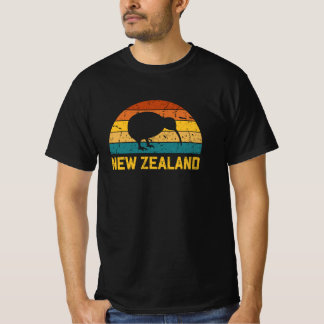 New Zealand Kiwi Retro T-Shirt