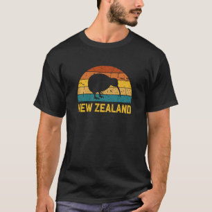 New Zealand Kiwi Retro  T-Shirt
