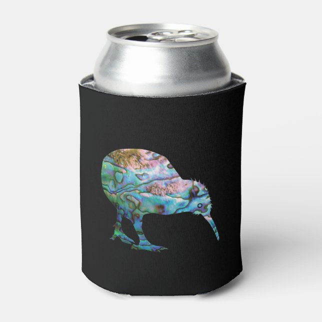 NEW ZEALAND KIWI SIMPLE PAUA CAN COOLER (Can Front)