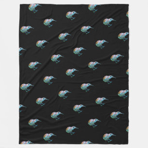 NEW ZEALAND KIWI SIMPLE PAUA FLEECE BLANKET