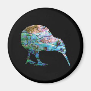 NEW ZEALAND KIWI SIMPLE PAUA MAGNET