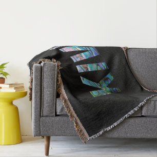 NEW ZEALAND KIWI SIMPLE PAUA THROW BLANKET