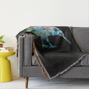 NEW ZEALAND KIWI SIMPLE PAUA THROW BLANKET