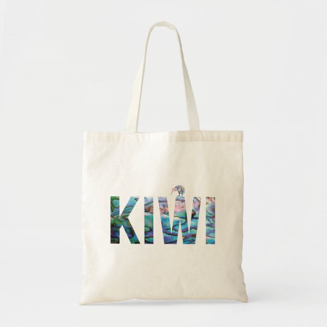 NEW ZEALAND KIWI SIMPLE PAUA TOTE BAG (Front)