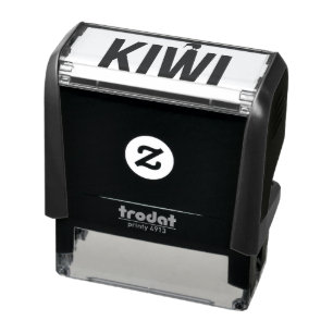 NEW ZEALAND KIWI TEXT SELF-INKING STAMP