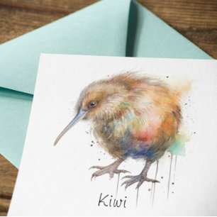 New Zealand Kiwi watercolor customisable