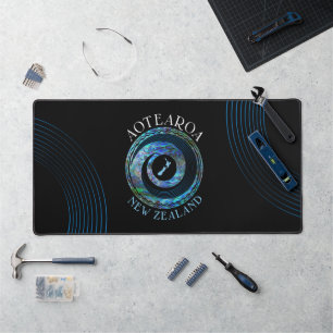 NEW ZEALAND KORU PAUA  DESK MAT