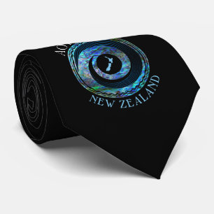 NEW ZEALAND KORU PAUA TIE