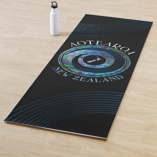 NEW ZEALAND KORU PAUA YOGA MAT (In Situ)