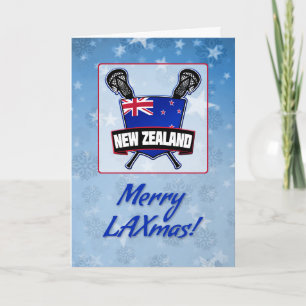New Zealand Lacrosse Shield Christmas Card
