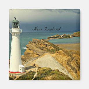 New Zealand Landscape with Lighthouse Magnet