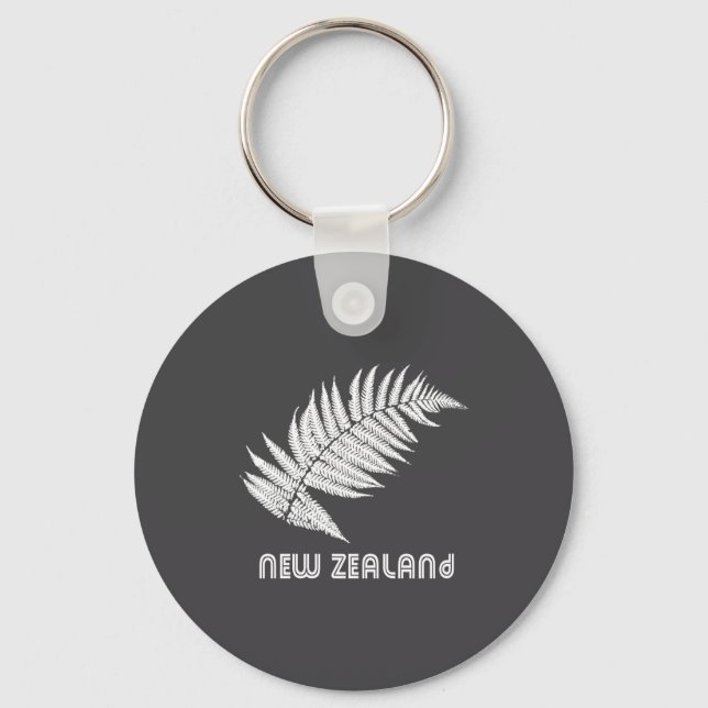 New Zealand Long Sleeve _1  Key Ring (Front)