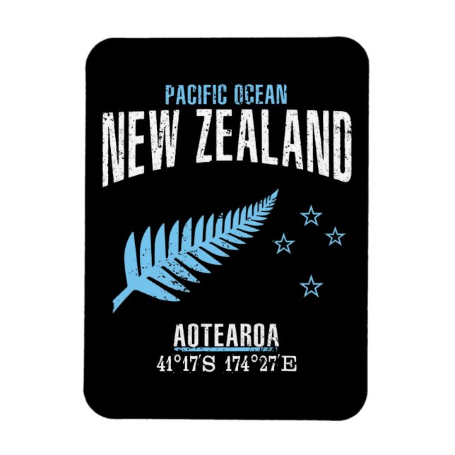 New Zealand Magnet (Vertical)