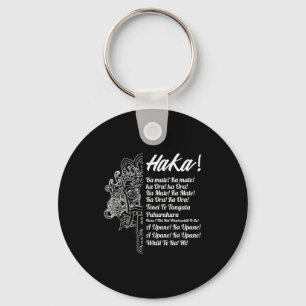 New Zealand Maori Haka - Ka Mate Rugby Tee  Key Ring