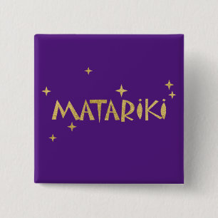New Zealand Maori - Matariki Stars 2 15 Cm Square Badge