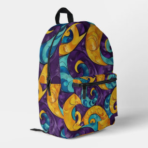 New Zealand Māori Paua Pattern Printed Backpack