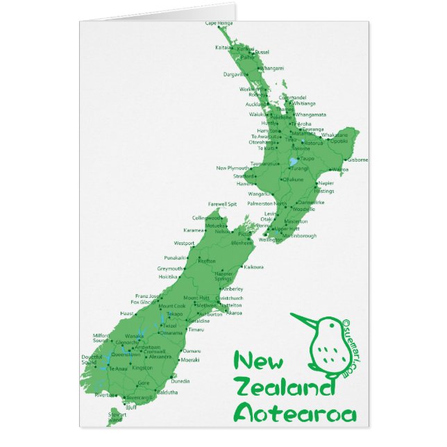 New Zealand Map (Front)