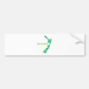 New Zealand Map Aotearoa New Zealander Gift Idea Bumper Sticker