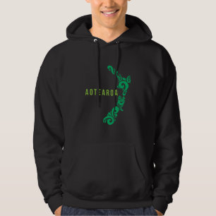 New Zealand Map Aotearoa New Zealander Gift Idea Hoodie