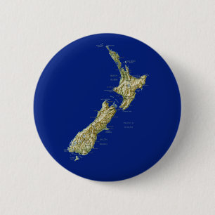 New Zealand Map Button