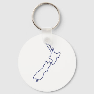 New Zealand Map Key Ring