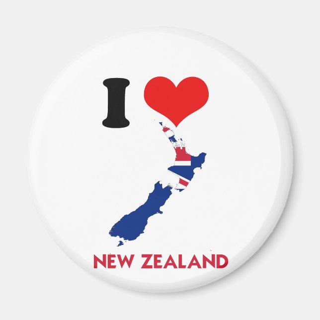NEW ZEALAND MAP MAGNET (Front)