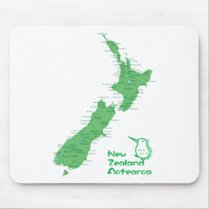 New Zealand Map Mouse Mat