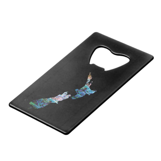 NEW ZEALAND MAP PAUA (Front Angled)