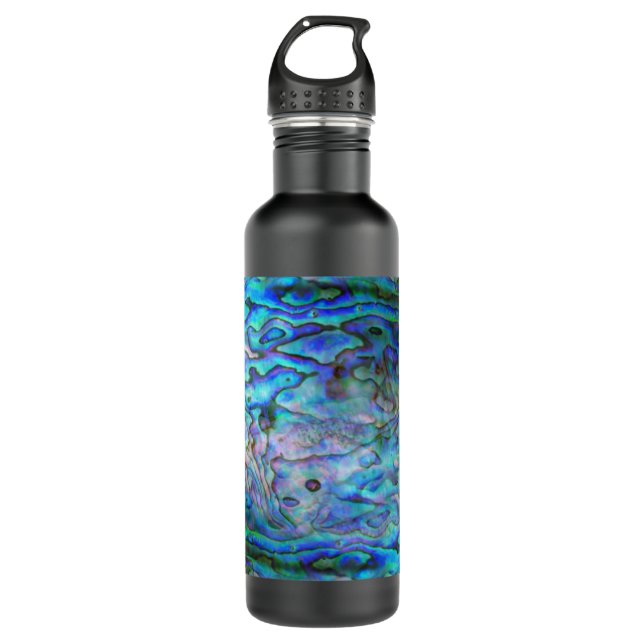 NEW ZEALAND MAP PAUA 710 ML WATER BOTTLE (Front)