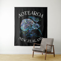NEW ZEALAND MAP PAUA