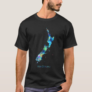 New Zealand Map T-Shirt