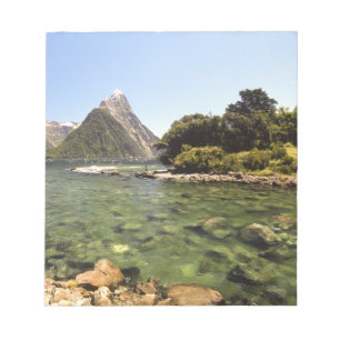 New Zealand, Mitre Peak, & Bowen River entering Notepad