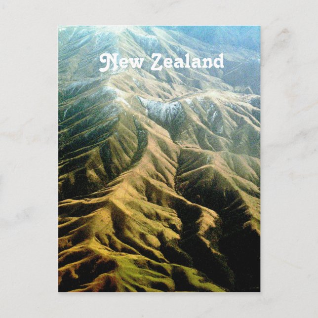New Zealand Mountains Postcard (Front)