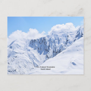 New Zealand Mountains, South Island Postcard