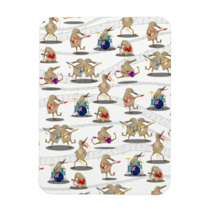 New Zealand Music Pattern Magnet