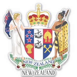 New Zealand National Coat Of Arms Patriotic