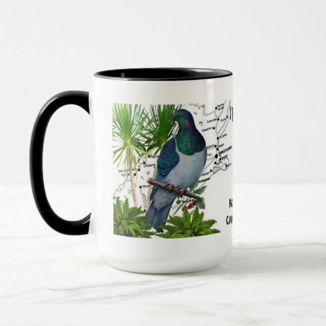 New Zealand Native Bird Coffee Mug (Left)